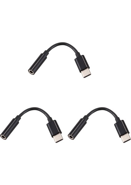 3x USB C - 3,5 mm Kulaklık/kulaklık Kablosu Adaptörü, Tip C 3.1 Erkek Bağlantı Noktası - 3,5 mm Dişi Stereo Ses Aux Konektörü (Yurt Dışından)