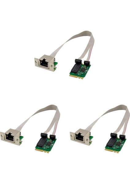 3x M.2 A+E 2.5g Ethernet Adaptörü 2.5G/1G/100M Çoklu Gigabit M.2 Ağ Kartı 8125B Com (Yurt Dışından)