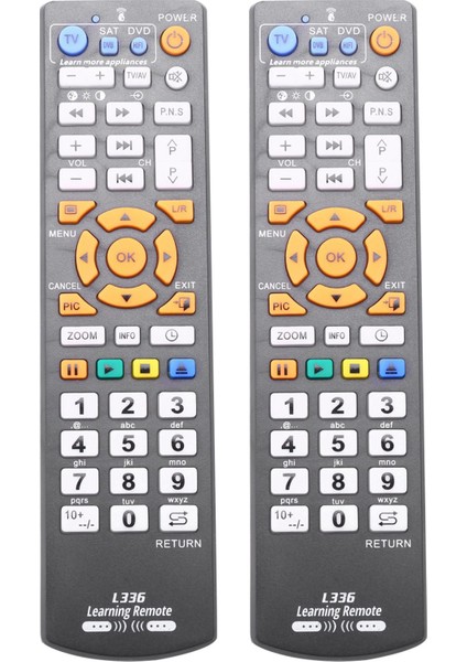 Tv Sat Cbl Için Öğrenme Fonksiyonlu 2x Evrensel Akıllı Uzaktan Kumanda Kontrol Cihazı (Yurt Dışından)