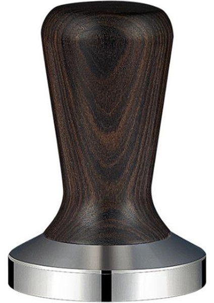 Yeni Tasarım Kahve Tozu Çekiç, Masif Ahşap Saplı, Paslanmaz Çelik Tozu Presli, Siyah Gül Ağacı 58MM (Yurt Dışından)