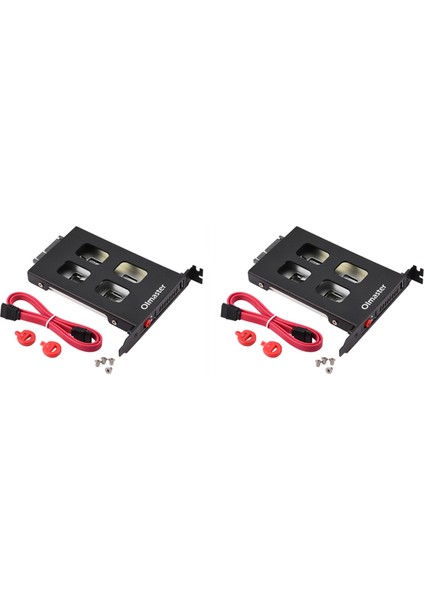 2,5 Inç Sata HDD Adaptörü Için 2x Pci Mobil Raf Muhafazası Sürücü Kutusu Kutusu (Yurt Dışından)