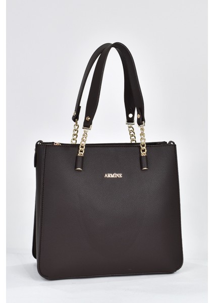 3 Bölmeli Kadın Omuz Askılı El Çantası Kahverengi 362 fiyatları