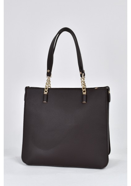 3 Bölmeli Kadın Omuz Askılı El Çantası Kahverengi 362 indirimleri