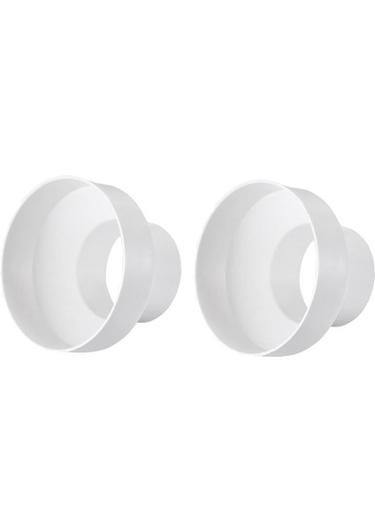 2x Havalandırma Borusu R Adaptör Borusu Hava Kanalı Adaptörü Boru Konnektörü Inline Havalandırma Sistemi Için (200-150MM) (Yurt Dışından)