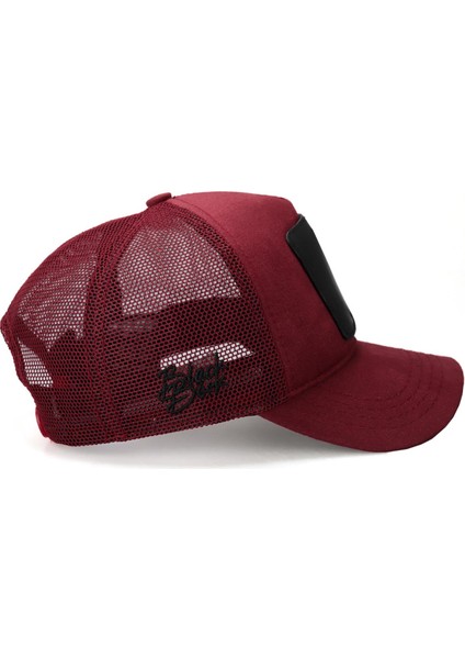 V1 Trucker Rock - 1 Kod Logolu Unisex Bordo Şapka (Cap)