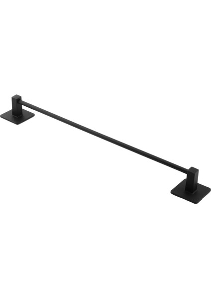 Yapışkanlı Tuvalet Lavabo Banyo Mutfak Havlu Standı Askısı Paslanmaz Metal Siyah Bez Havluluk Uzun 40 cm fırsatları