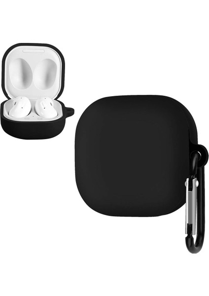 Samsung Galaxy Buds 2  Buds Pro - Buds Live - Buds 2 Pro Uyumlu Mat Silikon Kılıf Siyah