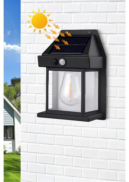2025 Model Yeni Suya Dayanıklı Hareket Sensörlü Güneş Enerjili Solar LED Dış Mekan bahçe lambası