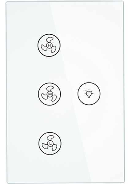 Wifi Akıllı Tavan Fanı Işık Lambası Duvar Anahtarı Akıllı Yaşam/tuya App Uzaktan Çeşitli Hız Kontrolü (Yurt Dışından)