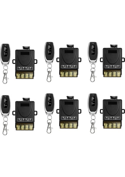 6x 433MHZ 220V Su Pompası Uzaktan Kumanda Anahtarı 1ch 30A Alıcı Modülü Açık/kapalı Kablosuz Rf Verici Işık LED Için (Yurt Dışından)
