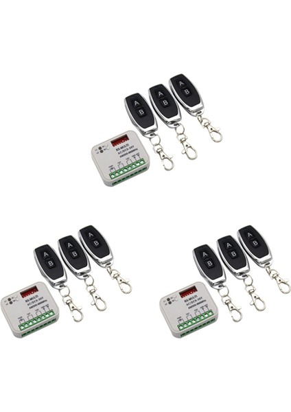 3x Garaj Kapısı Uzaktan Alıcı 433 868MHZ Rx Multı 300-900MHZ Ac/dc 9-30V Uzaktan Kumandalı Alıcı (Yurt Dışından)