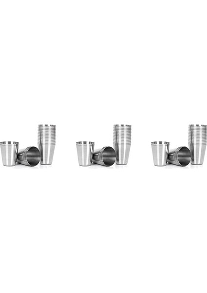 45 Adet Paslanmaz Çelik Shot Bardakları Içme, 30 ml (1 Oz) Kamp Seyahat Kahve Çay Bardağı, Viski Likör Için (Yurt Dışından)