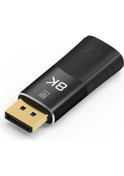 8k Displayport - Uyumlu Adaptör Dönüştürücü 8K/60Hz 4K/120Hz Erkek Mini Dp - Kadın Hd Tv Kablosu Video Adaptörü (Yurt Dışından)