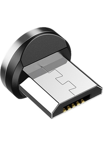 Yuvarlak Manyetik Kablo Fişi Telefon Android Mıknatıslı Şarj Fişi -Usb Hızlı Şarj Adaptörü (Yurt Dışından)