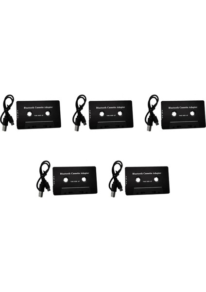 5x Evrensel Kaset Bluetooth 5.0 Ses Araç Bandı Aux Stereo Adaptörü Telefon Için Mikrofonlu Mp3 Aux Kablo CD Çalar (Yurt Dışından)