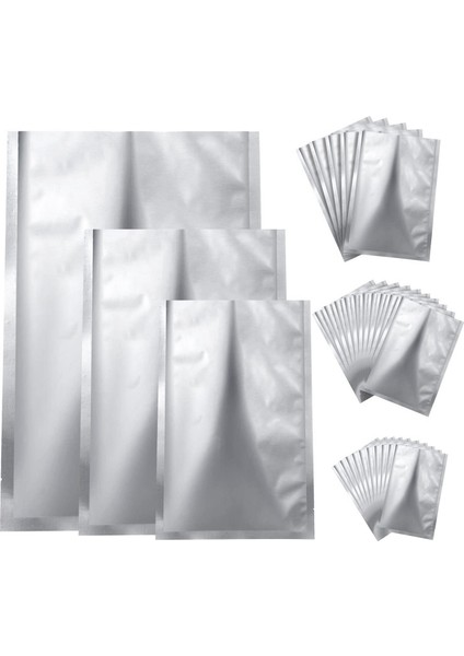 25 Parça 3 Boyutları Mylar Alüminyum Folyo Çanta, Folyo Düz Isı Sızdırmazlık Çanta Saklama Torbaları Kese Gıda Kahve Çay Çekirdekleri (Yurt Dışından)