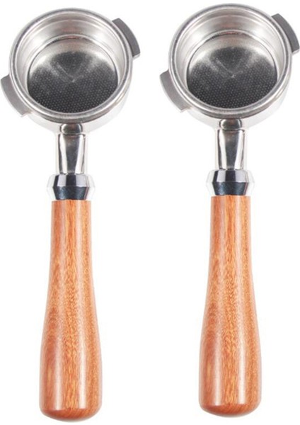 2 Adet 58 mm Paslanmaz Çelik Kahve Makinesi Kahve Makinesi Profesyonel Aksesuar Için Dipsiz Portafilter (Yurt Dışından)