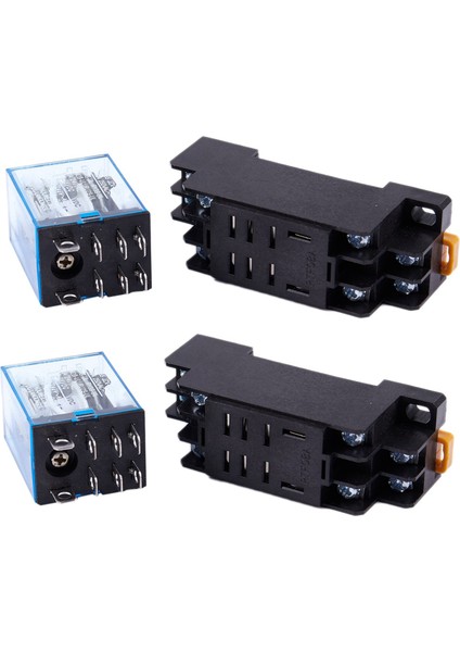 2x 12V Dc Bobin Güç Rölesi Dpdt LY2NJ HH62P-L JQX-13F 10A PTF08A Soket Tabanlı (Yurt Dışından)