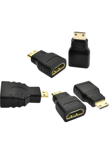 5 Paket Mini Adaptör Altın Kaplama Mini Erkek - Dişi Yüksek Hızlı Tip C - Sıfır, Kamera, Video Kamera, Dslr, Tablet, Ekran Kartı Için Uyumlu (Yurt Dışından)