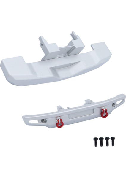 Metal Ön ve Arka Tampon 9735 TRX4M -4m 1/18 Rc Paletli Araba Yükseltme Parçaları Op Aksesuarları, Gümüş (Yurt Dışından)