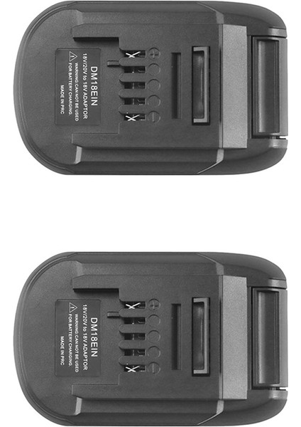 Lityum Aracı Için 18V 20V Li-Ion Için 2x DM18EIN Dönüştürücü Adaptör Şarj Cihazı (Yurt Dışından)