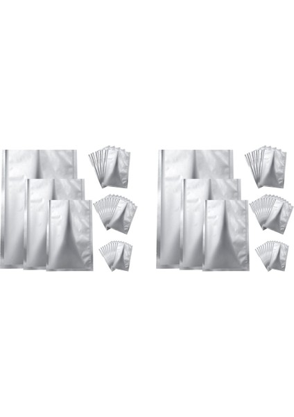 50 Parça 3 Boyutları Mylar Alüminyum Folyo Çanta, Folyo Düz Isı Sızdırmazlık Çanta Saklama Torbaları Kese Gıda Kahve Çay Çekirdekleri (Yurt Dışından)