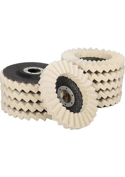 Keçe Döndürme Diski Yün Tekerlek Panjur Bıçağı 5 Inç Yün Parlatma Tekerleği Pedi Açı Öğütücü Için Uygun (Yurt Dışından)