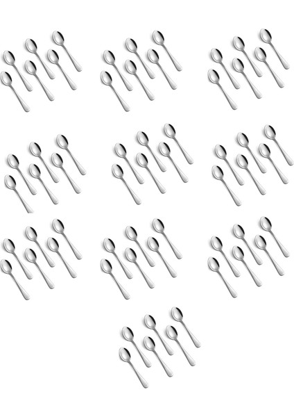 60 Parça Espresso Kaşığı, 4,7 Inç Paslanmaz Çelik Mini Kahve Kaşığı Tatlı Kaşığı (Yurt Dışından)