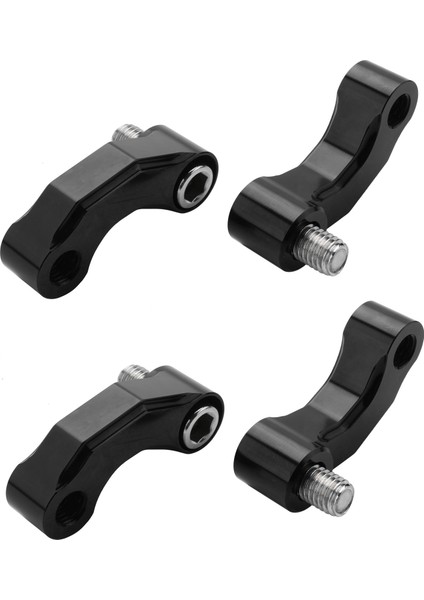 4x Motosiklet Ayna Yükseltici Uzatma Braketi Adaptörü R1200GS Lc/13-18 R Ninet Alüminyum Alaşımlı Siyah (Yurt Dışından)
