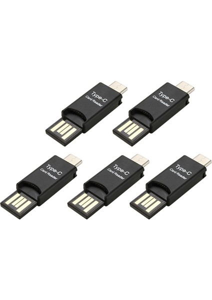Pc Cep Telefonu Için 5x USB 3.1 Tip C Usb-C - Sd Tf Kart Okuyucu Adaptörü (Yurt Dışından)
