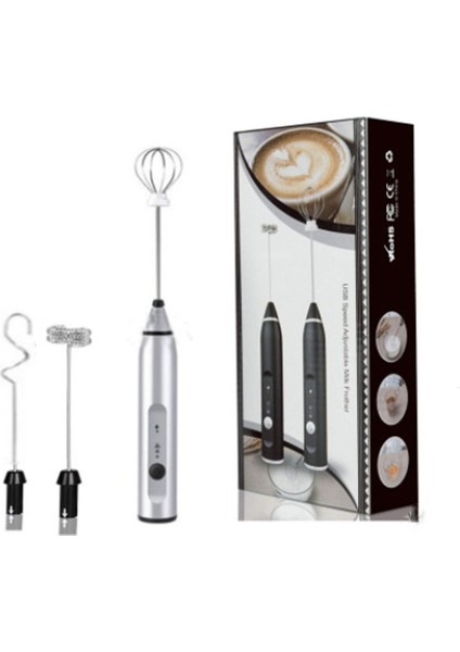 Elektrikli Süt Köpürtücü El Kablosuz Blender USB Mini Kahve Makinesi Çırpma Mikser Cappuccino Krem Yumurta Gıda Blender B (Yurt Dışından)