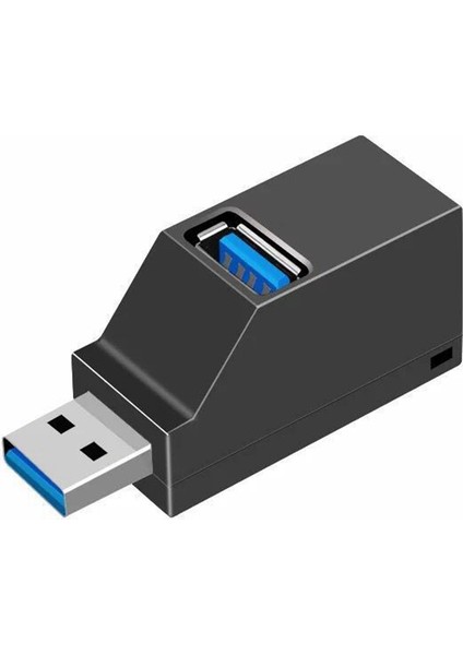 USB 2.0 Hub Adaptörü Genişletici Mini Splitter Kutusu Pc Dizüstü Cep Telefonu Için 3 Bağlantı Noktası Yüksek Hızlı U Disk Okuyucu, Beyaz (Yurt Dışından)