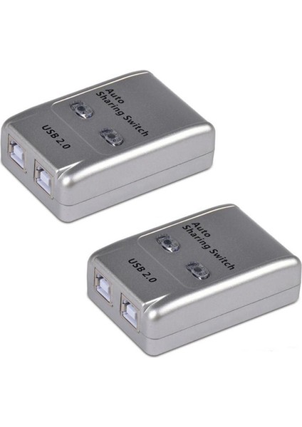 2x USB 2.0 Otomatik Paylaşım Anahtarı 2 Pc Yazıcı Cihazları Için 2 Bağlantı Noktalı Hub Adaptör Değiştirici Windows Desteği (Yurt Dışından)