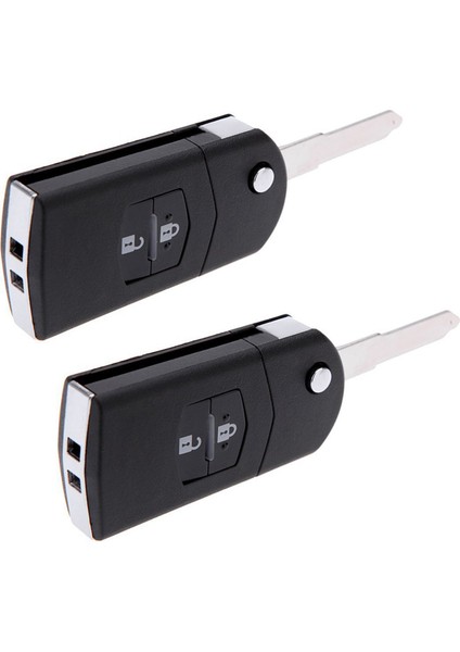 2x Siyah Yedek 2 Düğme Anahtarsız Giriş Uzaktan Kumanda Anahtarı Tıklayıcısı 3 5 6 Için (Yurt Dışından)