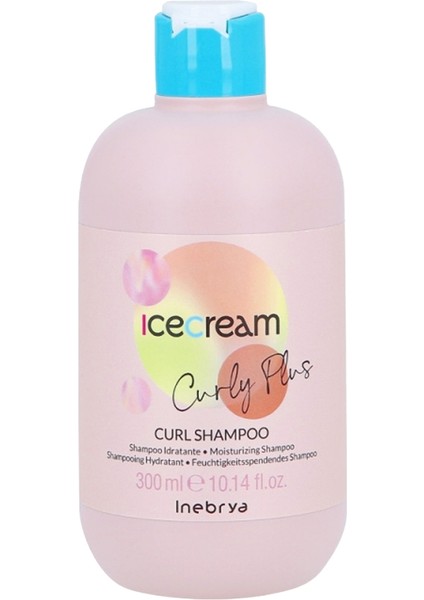 Ice Cream Curl Plus Kıvırcık Saçlar Için Nemlendirici Şampuan 300 ml