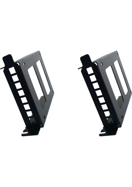 2x Pcı Yuvası 2,5 Inç Ide/sata/ssd/hdd Arka Panel Montaj Braketi Yarım Yükseklik Profil Braketi ile Sabit Sürücü Adaptör Tepsisi (Yurt Dışından)