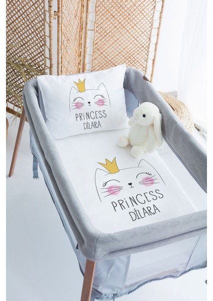 %100 Delux Pamuk Isme Özel 70X120 Park Yatak Nevresim Takımı