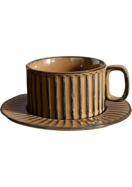 Çin Tarzı Seramik Kahve Fincanı ve Porselen Yemek Seti Hediye Fincan Ikindi Çayı Çiçek Fincan Kahve Kupa Kahverengi (Yurt Dışından)