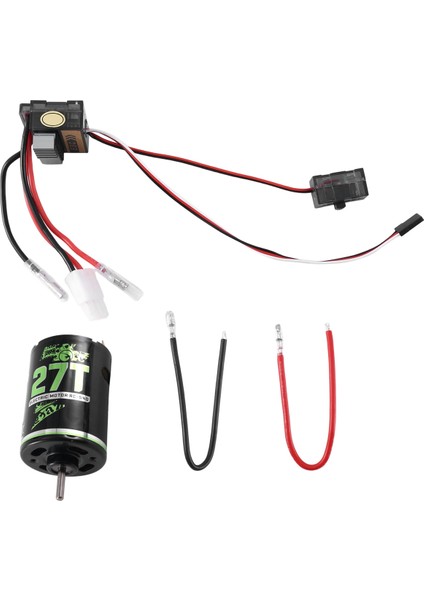 320A Esc + 540 Fırçalı Motor 27 T 1/10 Rc Araba Eksenel SCX10 90046 Trx4 D90 Redcat, 2 (Yurt Dışından)