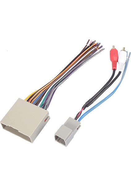 5521-11 Araba Stereo CD Çalar Kablo Demeti Seti Tel Radyo Adaptörü 2 Rca Konektörü 2004-2007 Için (Yurt Dışından)