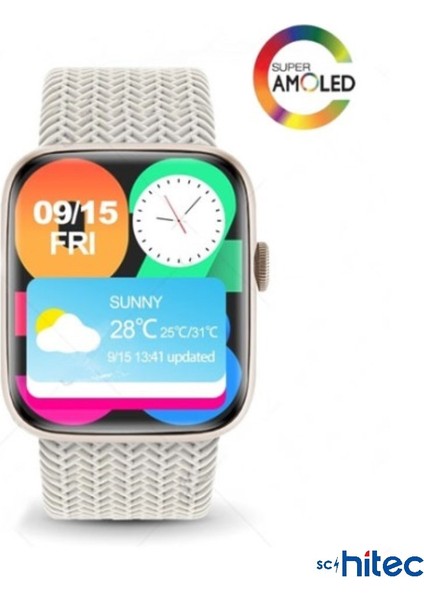Watch HK9 Pro Plus Amoled Ekran Android İos HarmonyOs Uyumlu Akıllı Saat Siyah Kasa Siyah Kordon