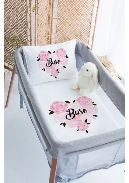%100 Delux Pamuk Isme Özel 70X120 Park Yatak Nevresim Takımı