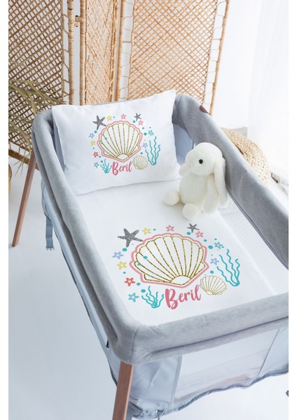 %100 Delux Pamuk Isme Özel 70X120 Park Yatak Nevresim Takımı