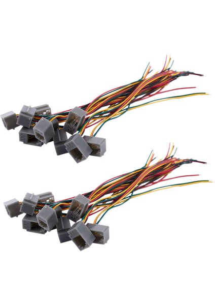 20 Adet 616E 4P4C Rj9 Dişi Telefon Konektörü Adaptörü W 4 Tel 8cm (Yurt Dışından)