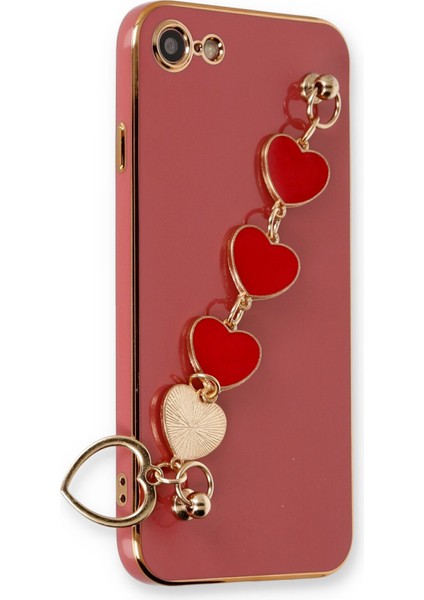 Iphone 8 Kılıf Esila Silikon - Kırmızı 300099