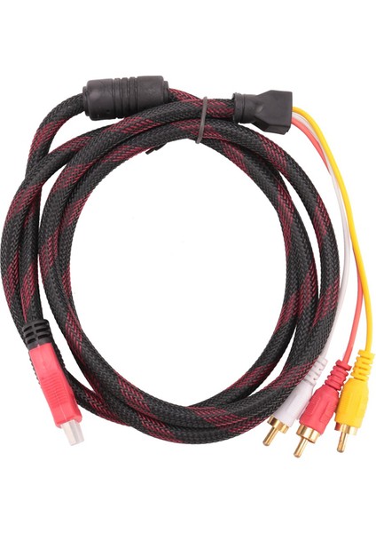 Abd 5ft - 3-Rca Video Ses Av Bileşeni Dönüştürücü Adaptör Kablosu Hdtv Için (Yurt Dışından)