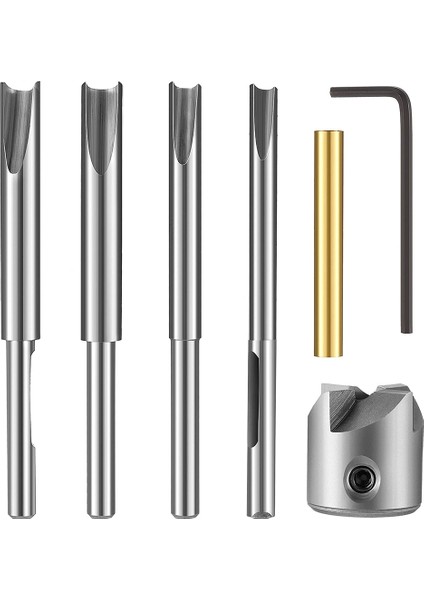 7 Parça Kalem Namlu Giyotin Seti Kalem Namlu Kırpma Sistemi Değirmen Giyotin Seti, Kesme Kafası Kol Adaptörü Altıgen Anahtar Anahtarı (Yurt Dışından)