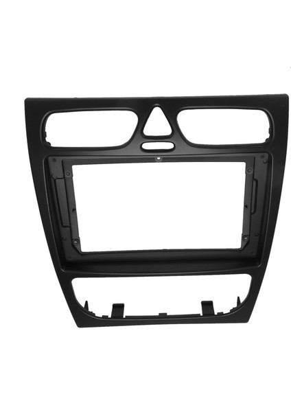 Araba Radyo Fasya C Sınıfı W203 02-04 DVD Stereo Çerçeve Plaka Adaptörü Montaj Dash Kurulum Çerçeve Trim Kiti (Yurt Dışından)