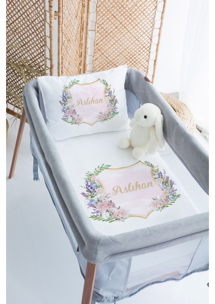 %100 Delux Pamuk Isme Özel 70X120 Park Yatak Nevresim Takımı