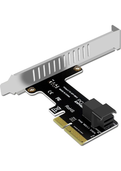 Pcie To Sff 8643 4x/8x Adaptör Kartı 2 U.2 Bağlantı Noktası Kartı Nvme SSD Dönüştürücü Sabit Disk Genişletme Kartı Masaüstü Için (Yurt Dışından)